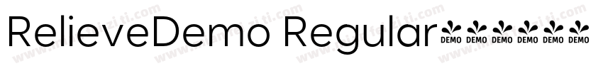 RelieveDemo Regular字体转换